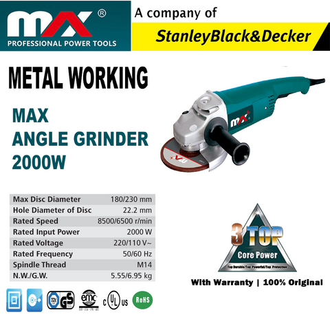 MAX Angle grinder  2000W