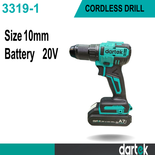 Dartek Cordless Drill Machine 10mm & 20V Model 3319-1