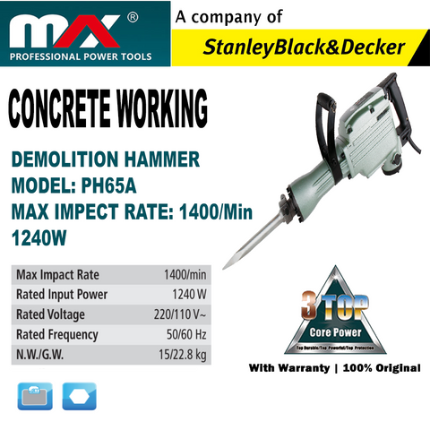 MAX DEMOLITION HAMMER PH65A / 1240W