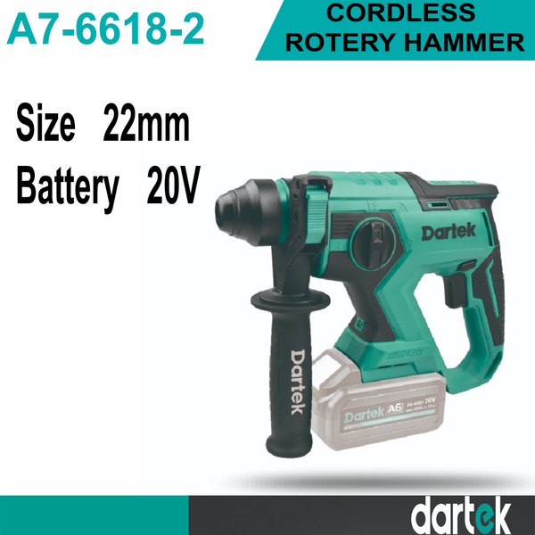 Dartek Cordless Rotary Hammer 22mm & 20V Model A7-6618-2