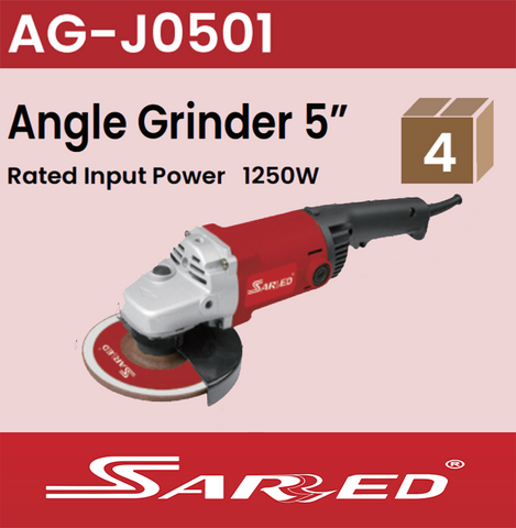 Sarred Angle Grinder 5'' 1250W Model AG-J0501