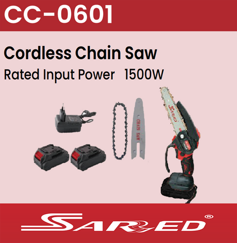 Sarred Cordless Chainsaw with battery and charger