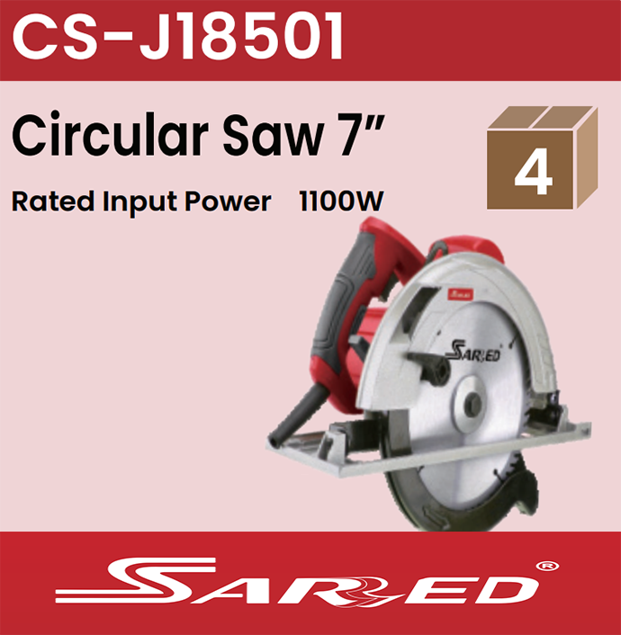 Sarred Circular Saw 7'' & 1100W Model CS-J18501