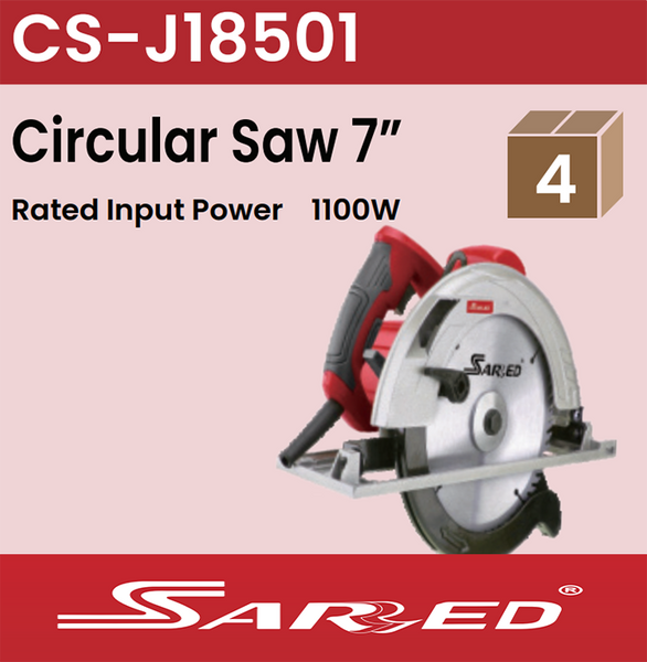 Sarred Circular Saw 7'' & 1100W Model CS-J18501