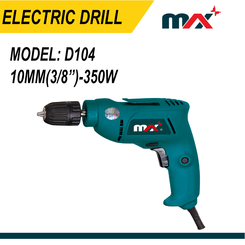 MAX ELECTRIC DRILL D104 (10mm-3/8'') 350W