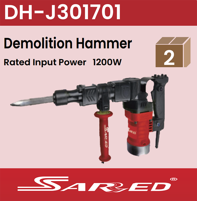 Sarred Demolition Hammer 1200W Model DH-J301701