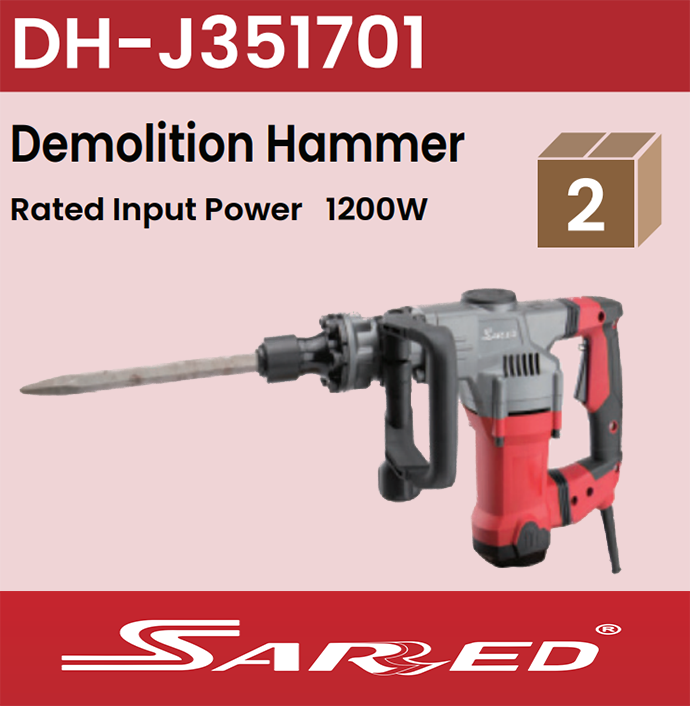 Sarred Demolition Hammer 1200W Model DH-J351701