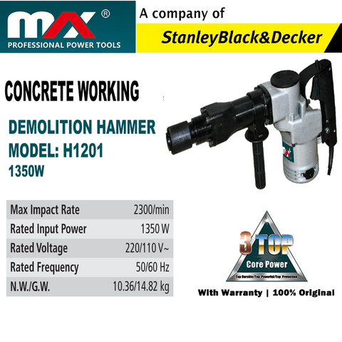 MAX DEMOLITION HAMMER H1201  / 1350W