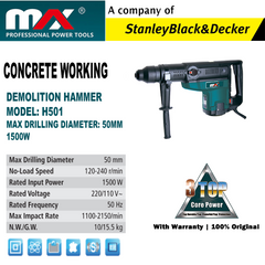 MAX DEMOLITION HAMMER H501 / 1500W