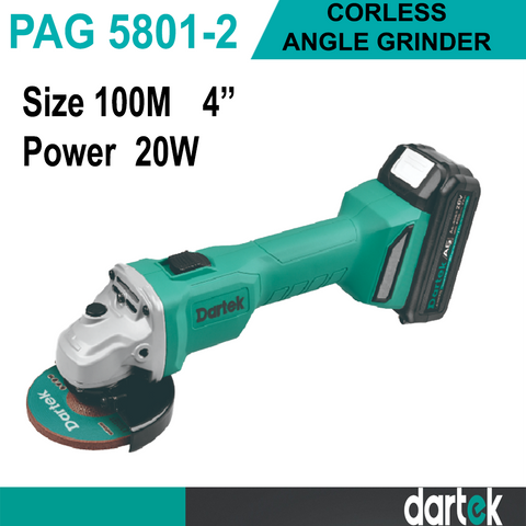 Dartek Cordless Angle Grinder Model PAG 5801-2