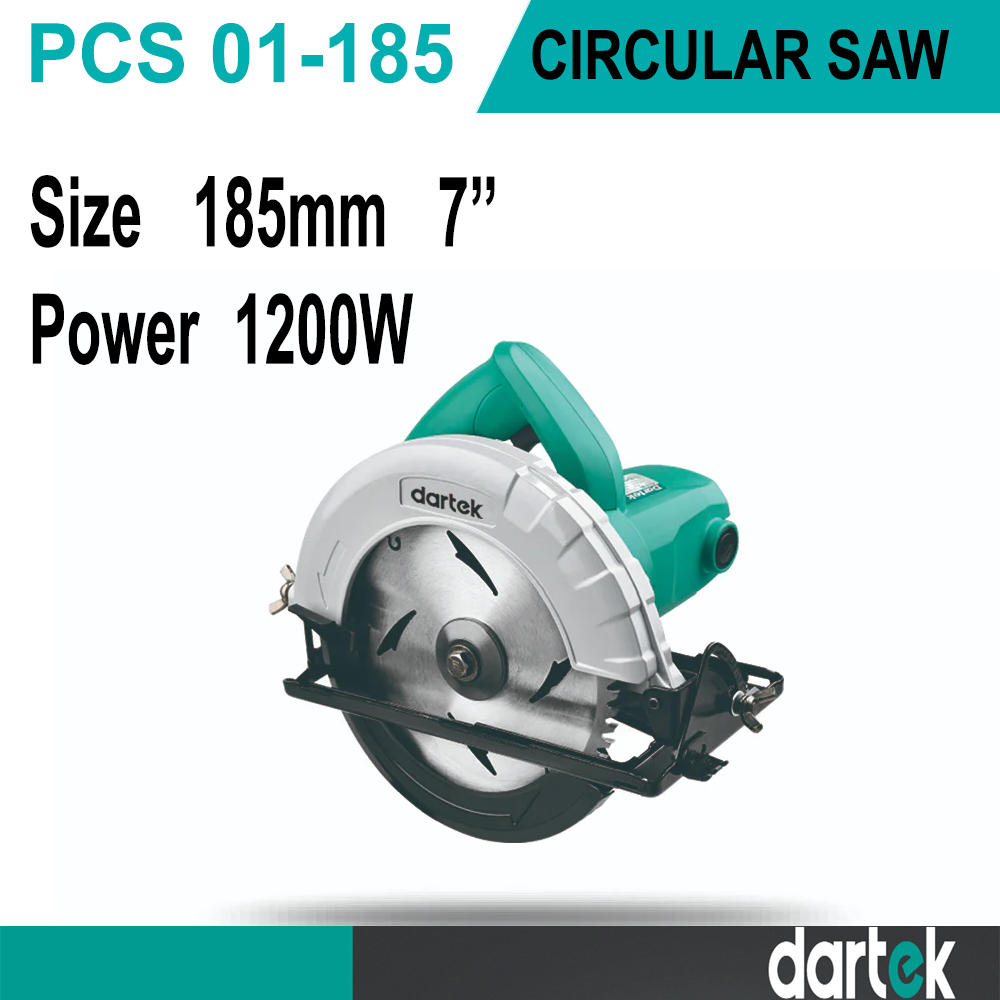 Dartek Circular Saw 185mm-7'' & 1200W Model PCS01-185