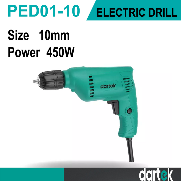 Dartek Electric Drill 10mm & 450W model PED01-10