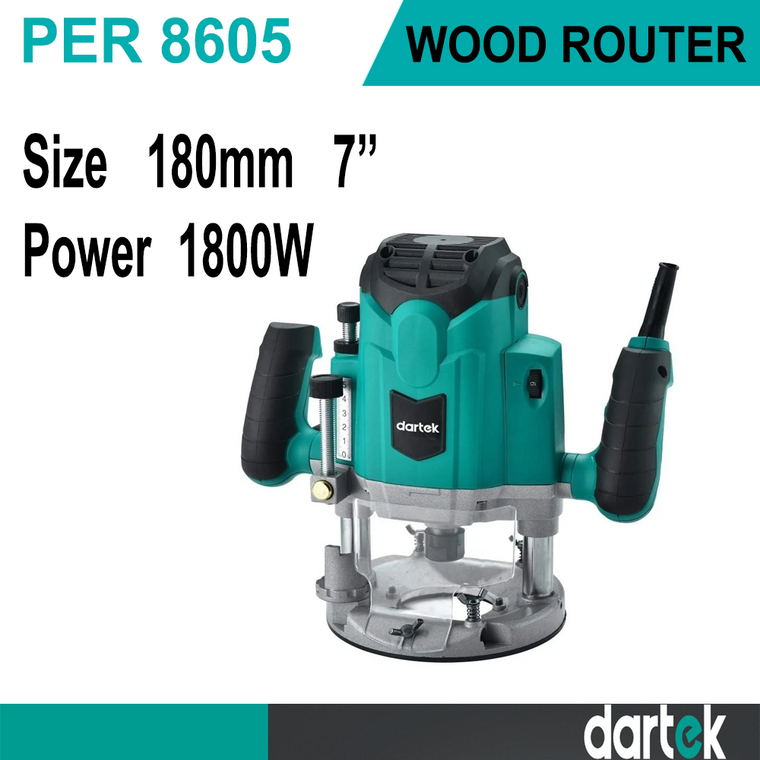 Dartek Wood Router 180mm-7'' & 1800W Model PER 8605