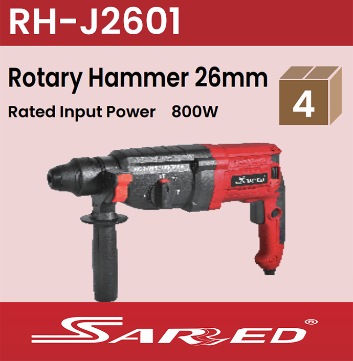 Sarred Rotary Hammer 26mm 800W Model RH-J2601