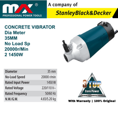 Zain Max Concrete Vibrator 1450W