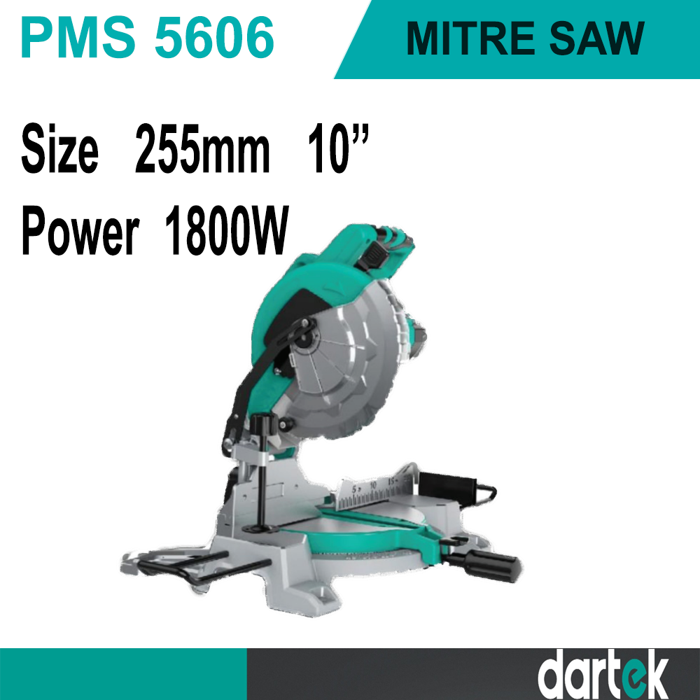 Dartek Miter Saw 10'' & 1800W Model PMS5606