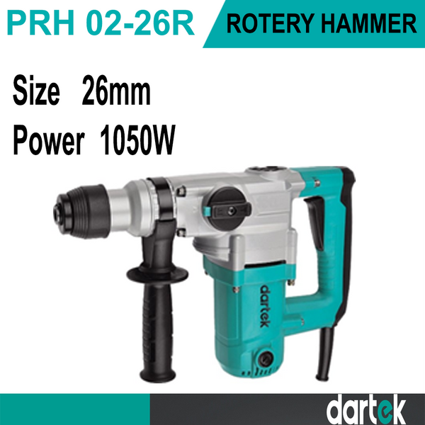 Dartek Rotary Hammer 26mm & 1050W Model PRH01-26R