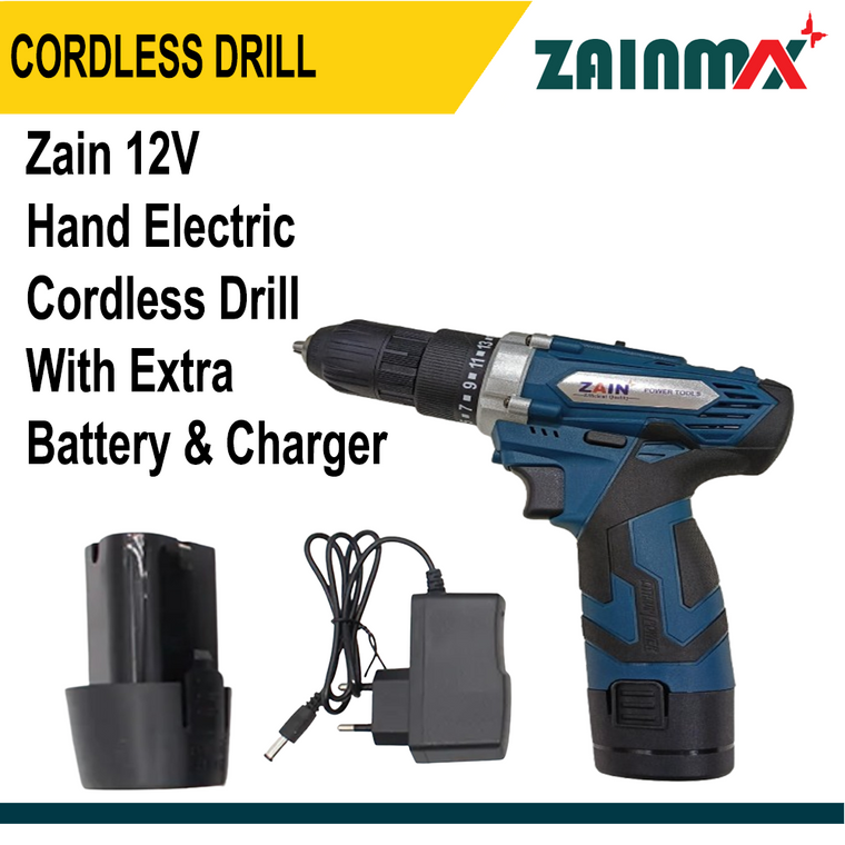 Zain 12V Hand Electric Cordless Drill